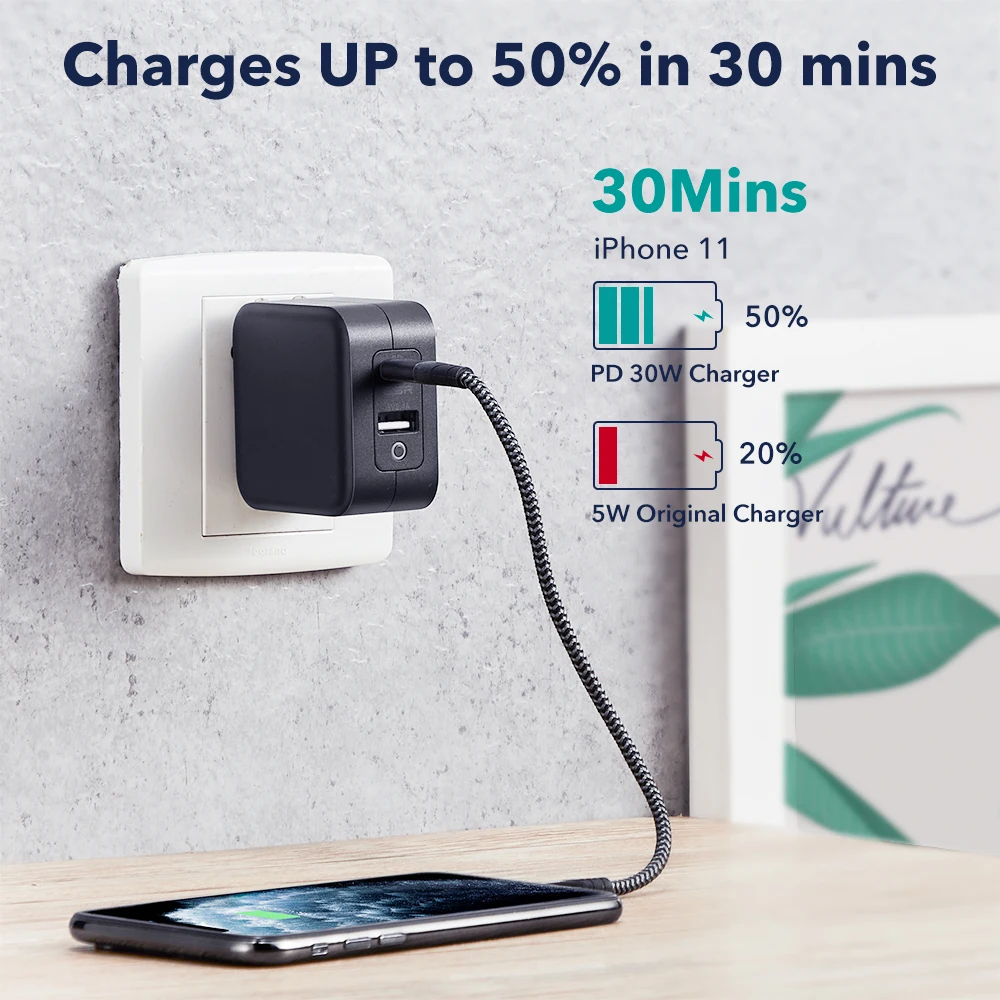 Chargeur rapide Apple Original PD 30W pour iPhone 14 13 12 11 Pro Max Mini  8 Plus XR X XS Câble de foudre USB Type C - AliExpress