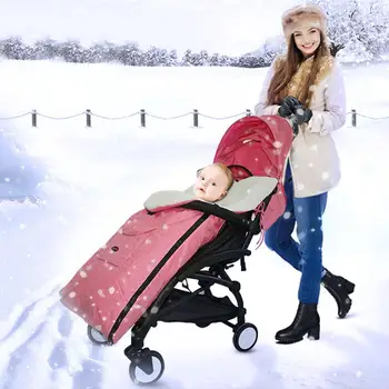 

Winter Cotton Warm Car Seat Cover Baby Stroller Sleeping Bag Windproof Warm Foot Cover Cotton Cushion