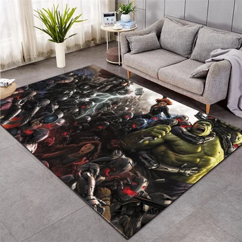 

New Superman/Batman/US Captain/The Avenger Thick Carpet Mat for Living Room Doormat Flannel Print Bedroom Non-slip Floor Rug 006