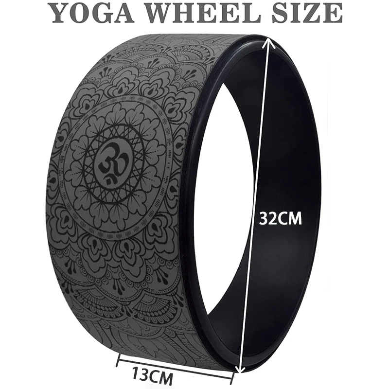 Pattern Crescent Pattern Pilates Ring Fitness Roller Support Back Training Tool Home Gym Exercise Waist Equipment Yoga Wheel