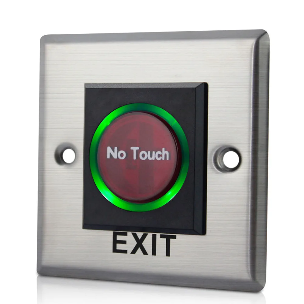Infrared Sensor Switch No Touch Contactless Door Release Exit Button with LED In