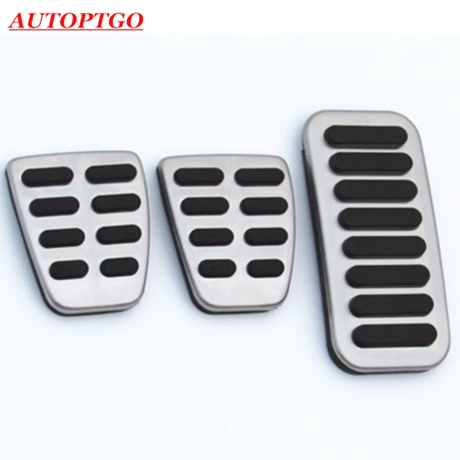 Autoptgo+ автомобильные аксессуары для укладки газа, топлива, тормоза, педали, накладка, комплект для hyundai Elantra Solaris Accent I30 Kona - Название цвета: MT 3Pcs