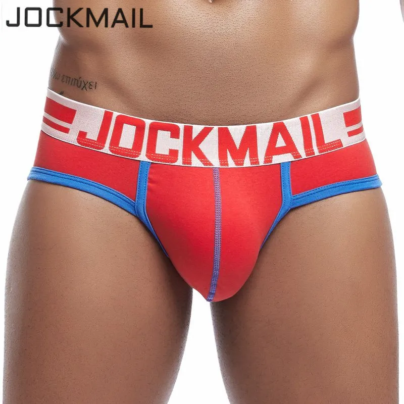Трусы брифы JOCKMAIL мужские Брендовое пикантное нижнее белье шорты из мягкого