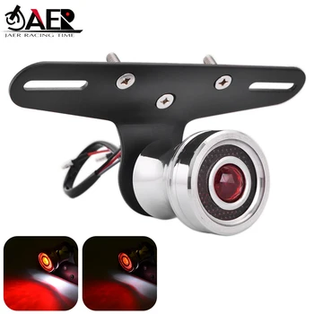 

JAER Motorcycle LED taillight Rear Lamp License Plate Light Bracket Turn Signal brake light for Harley Honda Yamaha Tail Light