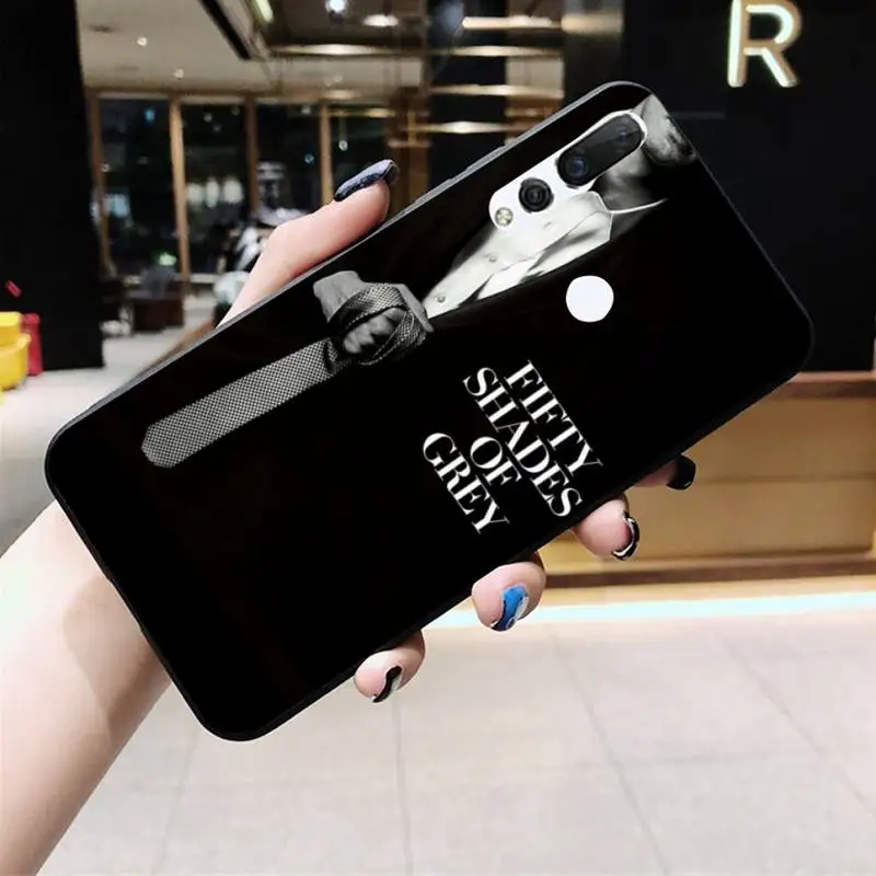 Fifty Shades Of Grey Phone Case Huawei Y6P Y8S Y8P Y5II Y5 Y6 2019 P Smart Prime Pro pu case for huawei Cases For Huawei