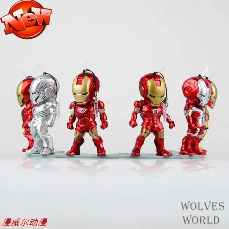 

Cute Iron Man 3 Mobile Luminescent 1 S 6-Iron Man Boxed Capsule Toy Garage Kit Model