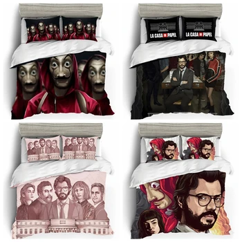 

Linens Cotton Bedding Set Duvet Cover Beds Set Paper House Patterned Pillowcases Bed Cover Single Queen King Size Home Textile