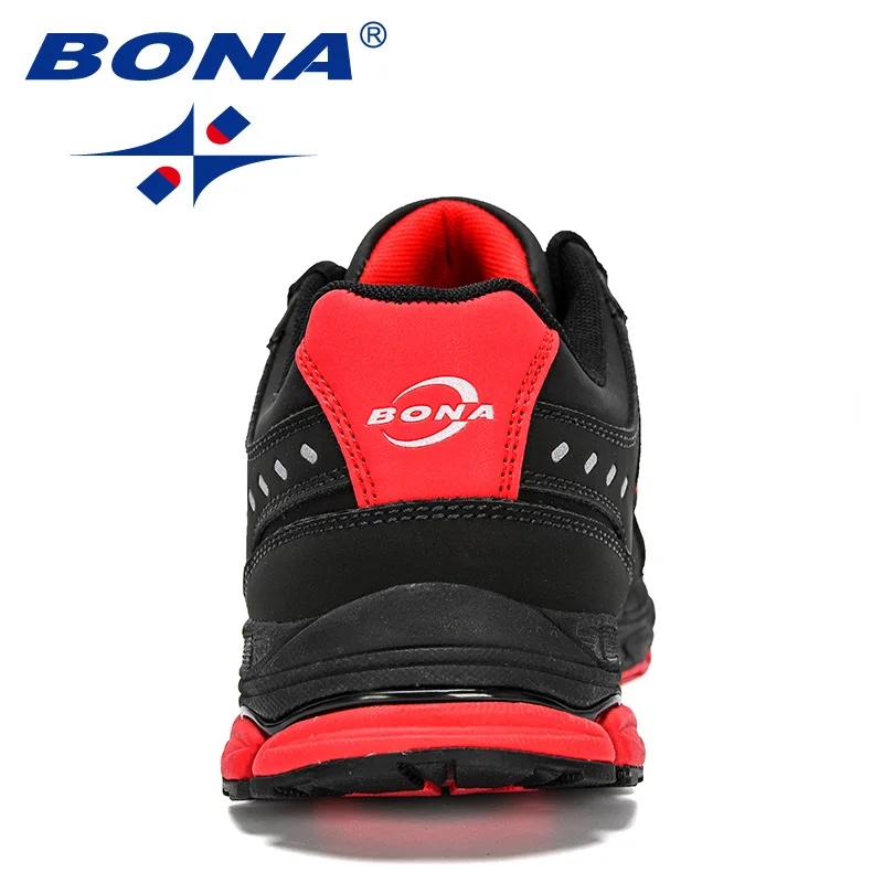 Men Running Shoes Athletic Sport Leather Sneakers