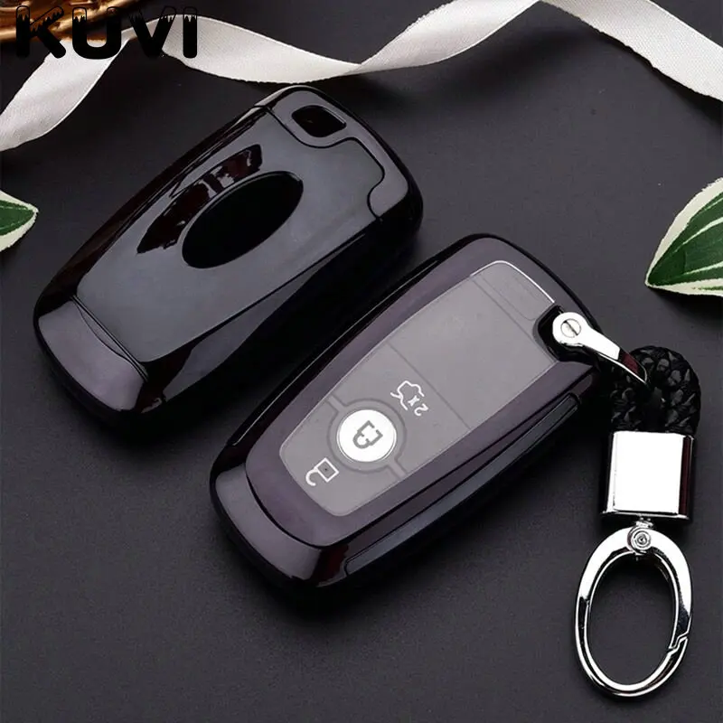Tpu Key Case Cover For Ford Fusion Mustang Explorer F-150 F-250 F-350 2017 2018 Remote Key Case Shell Cover Skin Holder - - Racext™️ - - Racext 25