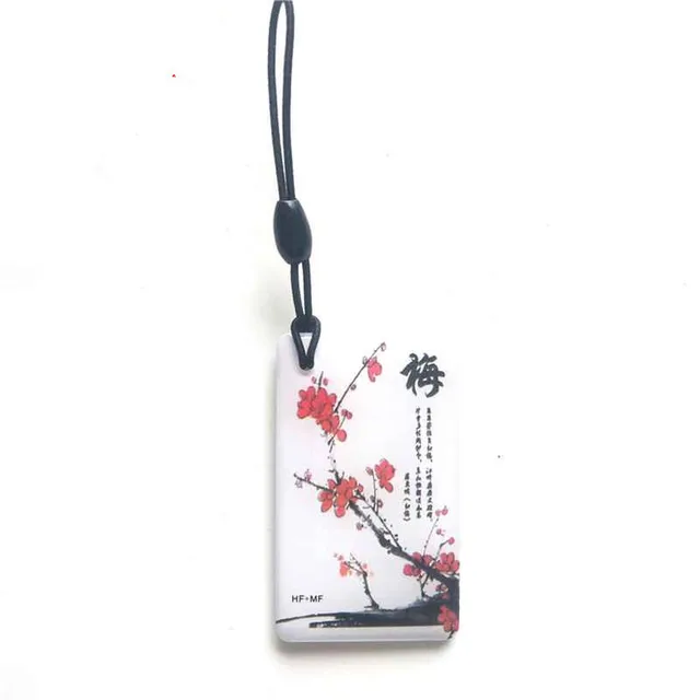 125KHZ 13.56MHZ Dual Chip Frequency Changeable Rewritable UID/T5577 EM4305 RFID Rewrite 0 Block Keychain Access Control Card 4