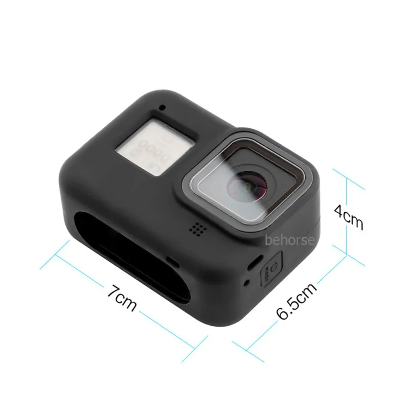 Красочные Мягкие Силиконовые Резиновые рамки защитный чехол для GoPro Hero 8 черный пылезащитный чехол Аксессуары для камеры