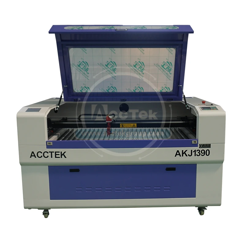 AccTek co2 станок для лазерной резки 1390 лазерный гравировальный акрилового МДФ с RECI