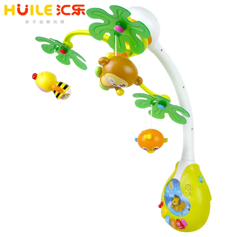 Huile toys 818 dou le 0-1-летняя прикроватная вращающаяся Музыкальная погремушка для детей 3-6-12 месяцев