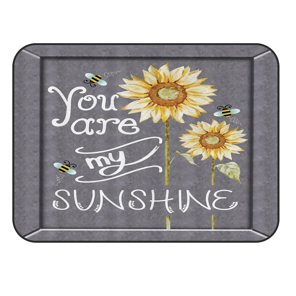 CHARMHOME мягкий ковер Противоскользящий коврик You Are My Sunshine Sunflower для гостиной