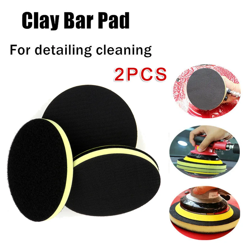 

Universal 2pcs 6inch Clay Bar Pad Buffing Sponge Polishing Disc For Car Detailing Cleaning Brand New High Quality Accessories