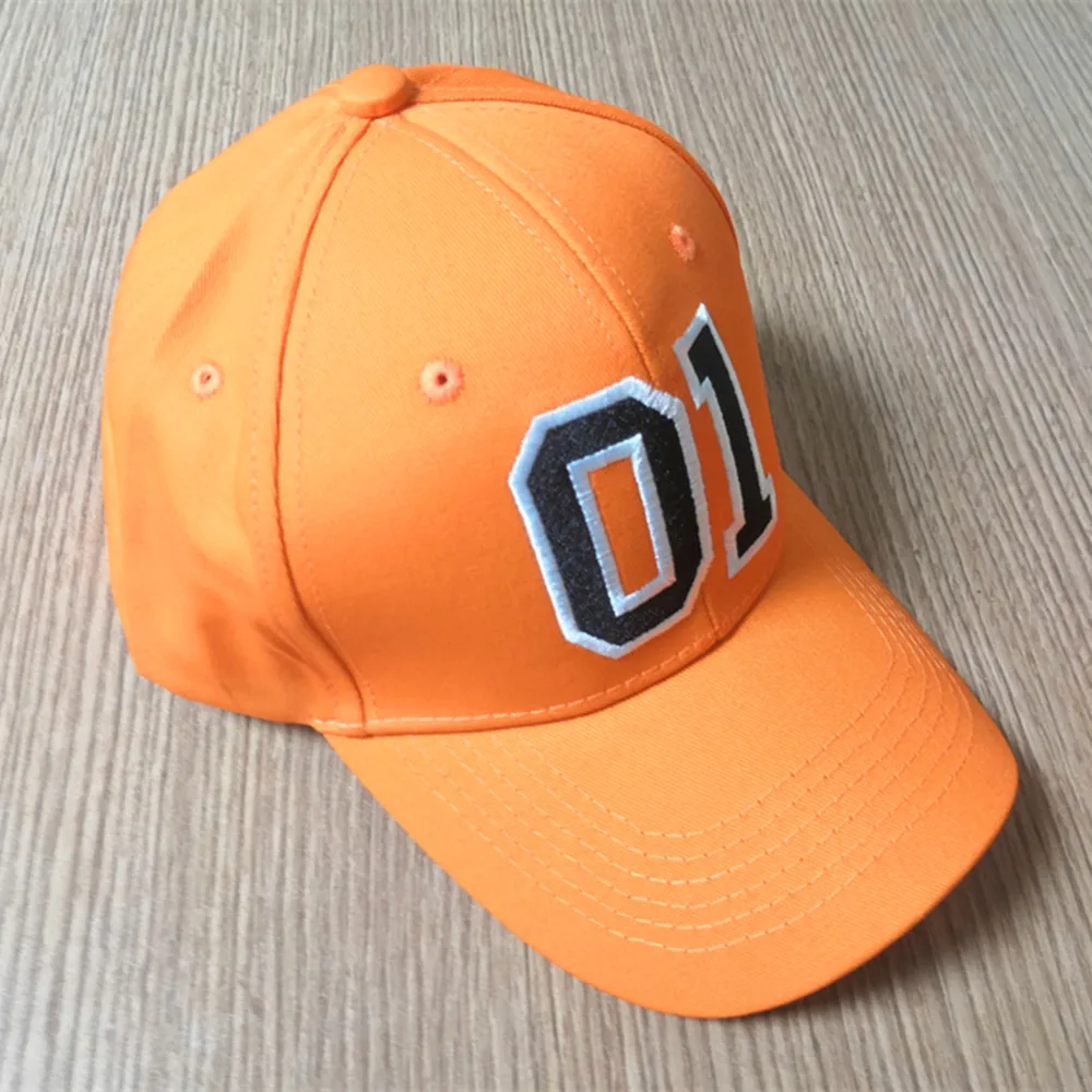 Baseball Caps General Lee 01 Orange Embroidered OL' Boy Dukes