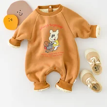 Barboteuse en polaire pour bébés garçons et filles, vêtements d'hiver, costume d'escalade