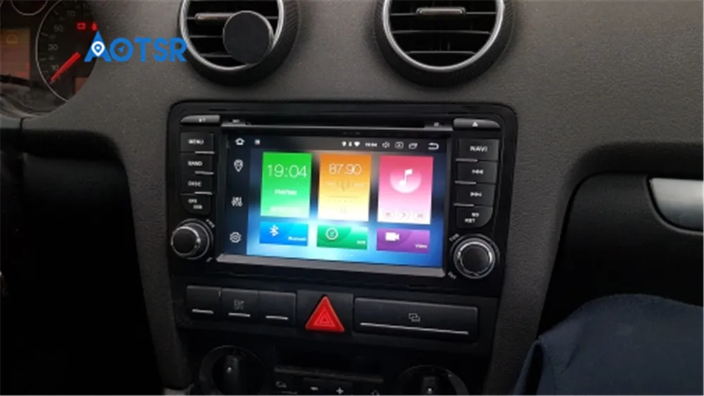 Android 9,0 gps автомобильный dvd плеер с навигацией плеер для Audi A3 S3 2003-2012 комплект с gps-навигатором мультимедийный плеер радио магнитофон
