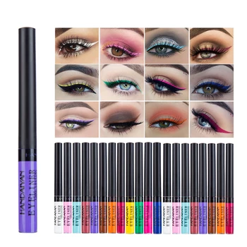 

12 colors Shiny Eye Liners Cosmetics Women Pigment Liquid Glitter Eyeliner Cheap Makeup Beauty Liquid Glitter Eyeliner pen TSLM2