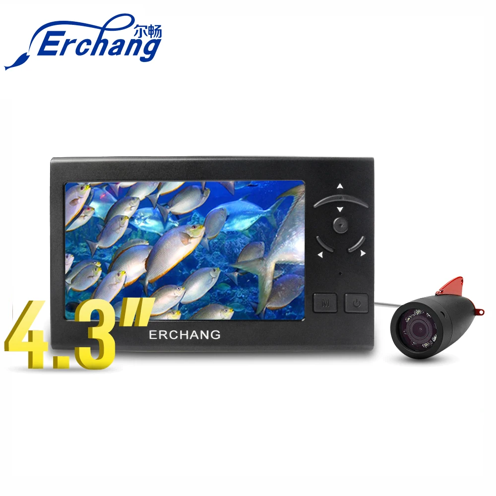 Эхолот-рыболокатор Erchang F430 1000tvl 15M 30M подводная рыболовная камера 4 3 дюйма 8 шт.