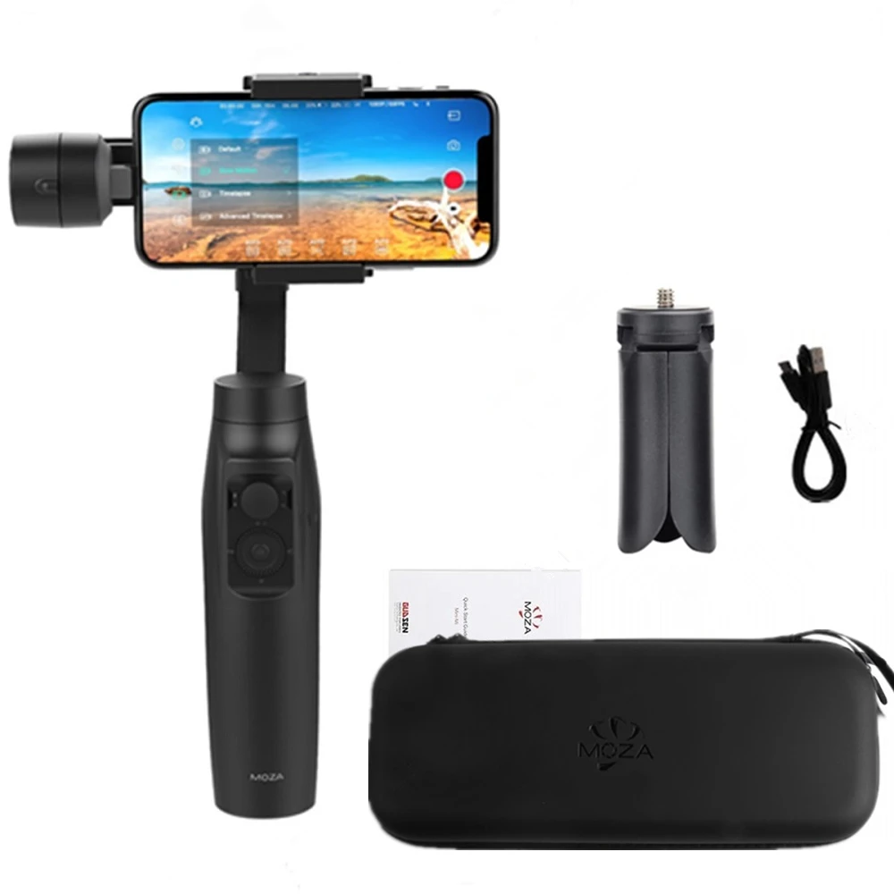 Mini Mi Moza Mini-Mi Vlog 3-Axis смартфон Беспроводной зарядки шарнирный стабилизатор для камеры для iPhone 11/X/8 huawei samsung Galaxy Playload: 300 г - Цвет: Mini Mi