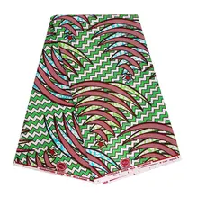 Африканская Хлопковая ткань модный воск kwanzaa голландский воск с принтом