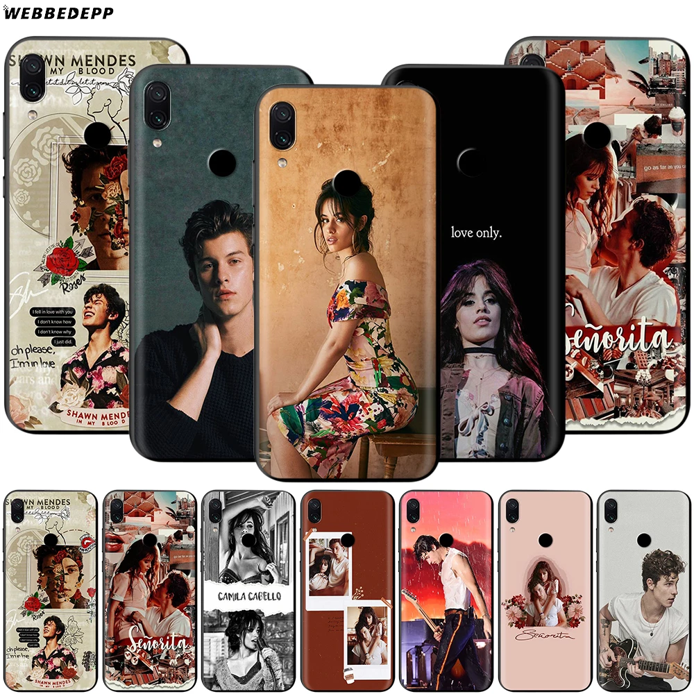

Webbedepp Shawn Mendes Camila Cabello Case for Xiaomi Redmi 4A 4X 5 5A 6 6A 7 7A S2 Note Go K20 Pro Plus Prime