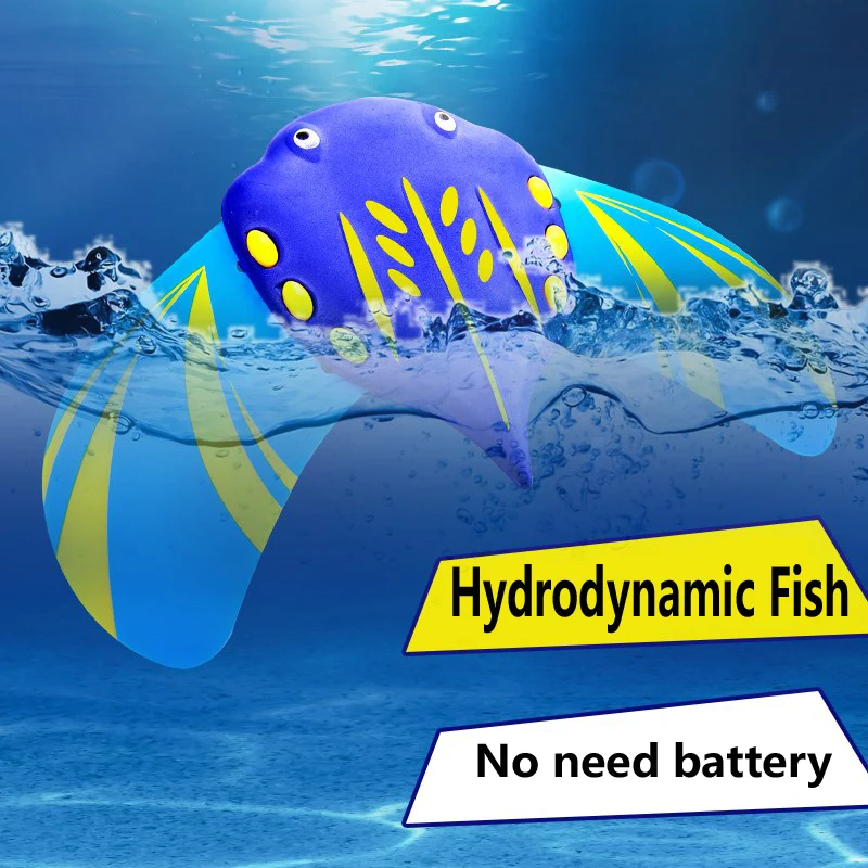 Pez hidrodinámico para nadar, juguete deportivo de agua con aletas ajustables, piscina subacuática, increíble juguete