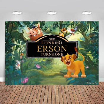 

Photographic Background Forest Lion King Birthday Wild Boy Photo Studio Photocall Printed Shoot Prop Decor Fabric
