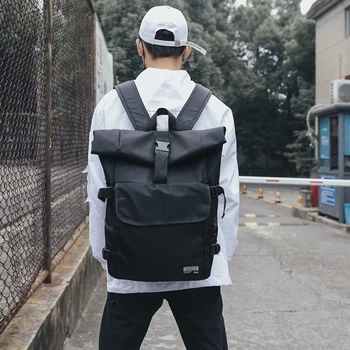 

Schoolbag Men's Backpack Female Korean Harajuku Ulzzang High School and College Students Fashion Trend Ins Super Hot Backpack