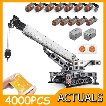 

Mould King Technic Remote Control Truck Model Toys Motor Power Mobile Crane Mk II Sets Building Blocks Bricks 42100 Kids Gifts