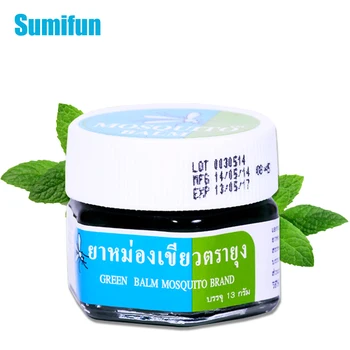 

SMF 1pcs 100% Original Thailand Green Herbal Ointment Mint Cool Cream For Headache Dizziness Pain Relief Medical Plaster