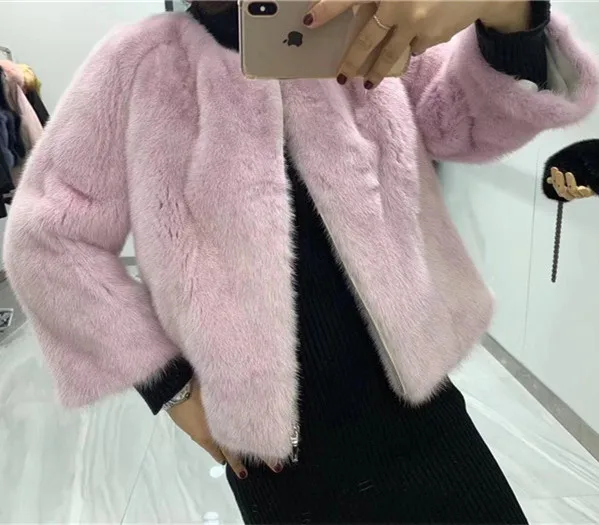 Casacos femininos inverno модные норковые шубы для женщин куртки из натурального меха