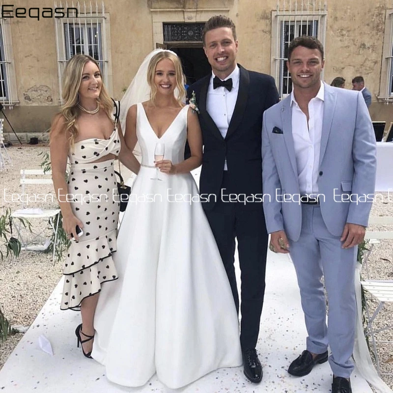 

Женское платье с V-образным вырезом, а-силуэт