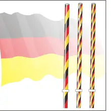 deisgn, принимающий индивидуальное производство, 9' Государственный флаг Германии цвет полосы соломы, 9' BPA бесплатно
