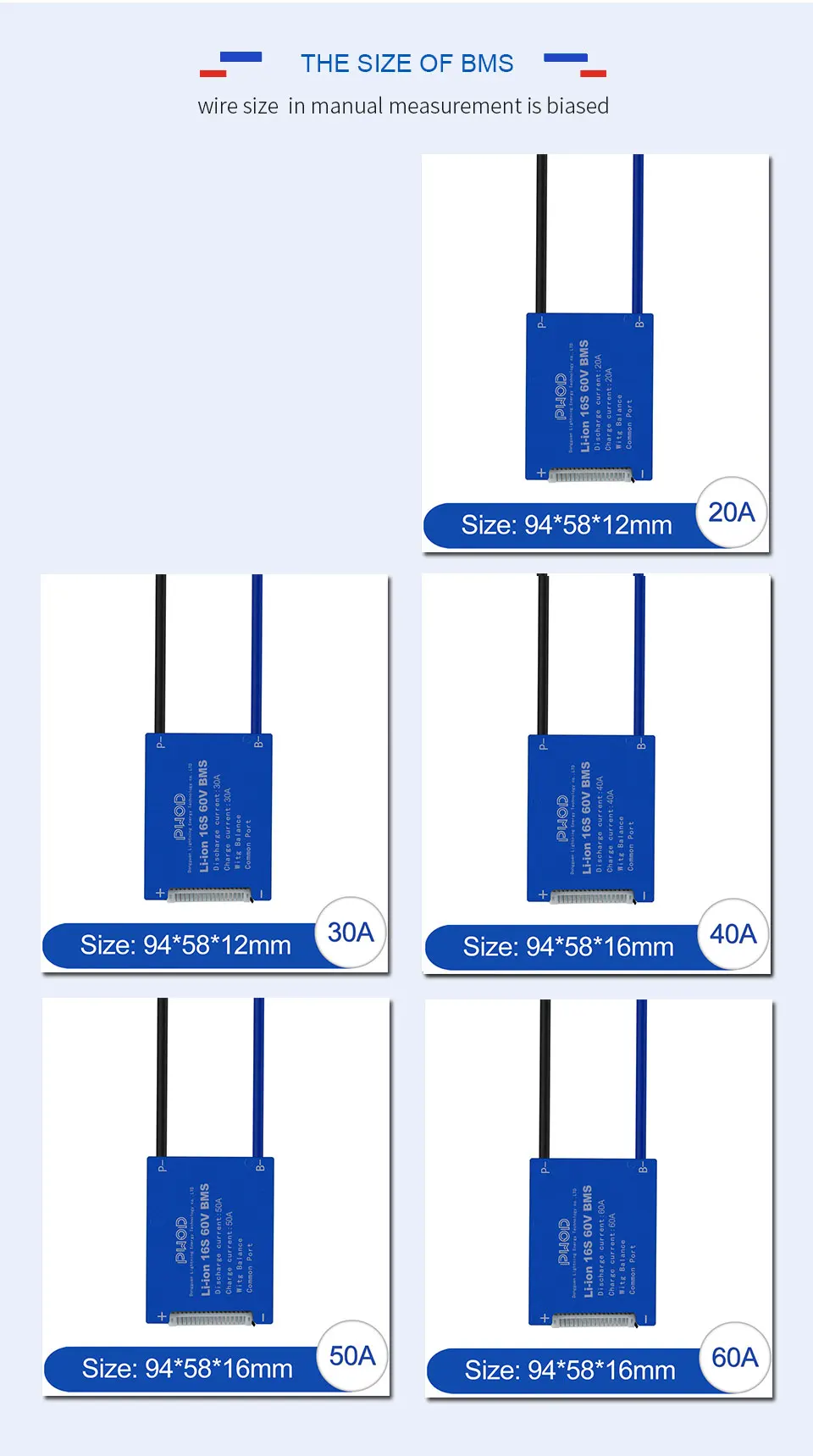 16S 60V 20A 30A 40A 50A 60A Smart 18650 3,7 V литий-ионная система управления батареей BMS для электровелосипеда