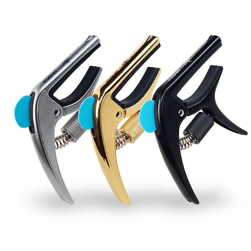 Joyo Qiao le cegar Revolver signaty Edition для гитары из бакелитовой смолы Capo регулируемая интенсивность с кожаным корпусом Diacritical Guitar Cli
