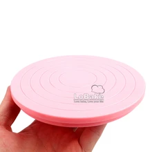 Мини 14 см диаметр вращающийся Вращающийся поворотный стол украшения Стенд Платформа Торт Кондитерские стенд Дети DIY Инструменты для выпечки