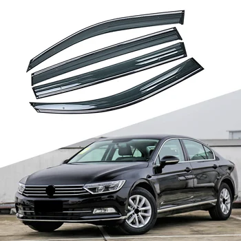 

For VOLKSWAGEN VW Passat B8 2014-2019 Car Window Sun Rain Shade Visors Shield Shelter Protector Cover Trim Frame Sticker