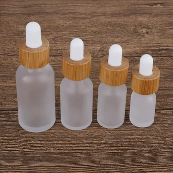 

10-30ml 50Pcs Frosted Clear Glass Bottles DIY Dispenser Essential Oils Vials Containers with Droppers For Oil Blends Perfume