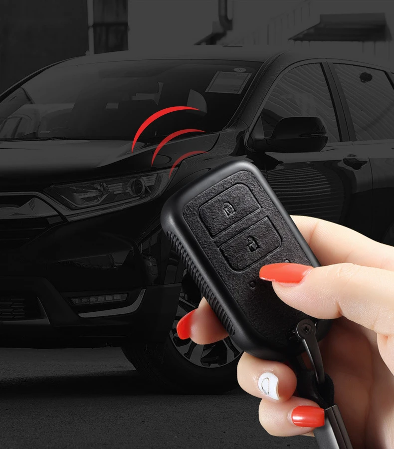 Copertura della cassa chiave senza chiave dell'automobile di cuoio di TPU per Honda STEPWGN Odyssey Freed Elysion MPV Civic Accord Pilot CRV 2015-2018 11 20191020_205641_504