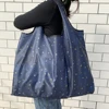 BIG Eco-Friendly Folding Shopping Bag Reusable Portable Shoulder Handbag for Travel Grocery Fashion Pocket Tote 1