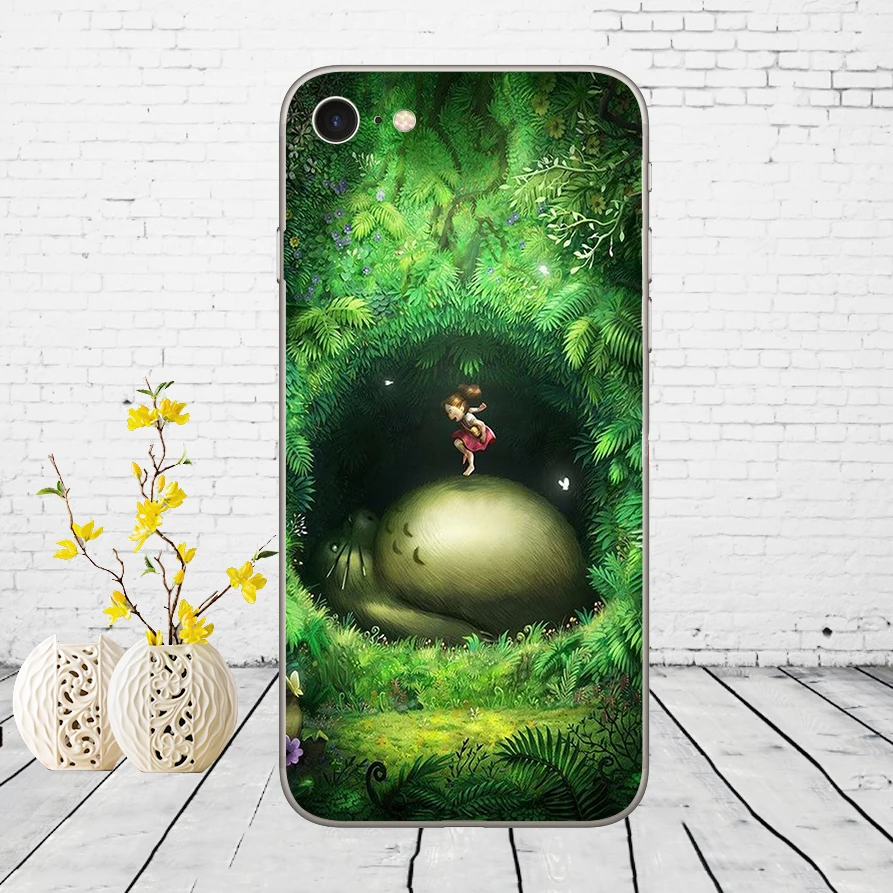 13 166DD Мой сосед Тоторо студия Ghibli Cut Мягкий силиконовый чехол для iPhone 5 5S SE 6 6s 8 plus 7 7 Plus X XS SR MAX чехол - Цвет: 13