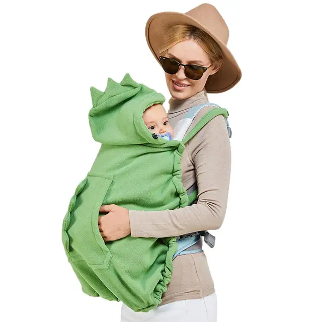 Baby Carrier Cover Hooded Stretchy Cloak Multifunctional Baby Cartoon Cloak Windproof Newborn Thicken Warm Stroller Cover 1