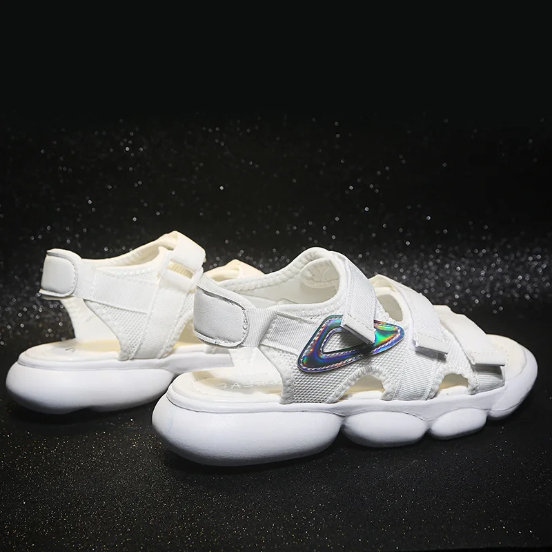 

Cool Shoes 2019 Summer New Style Cool Shoes INS chao wang Red Dad Shoes Women Flat Sports Extra High Thick Bottomed Sandals