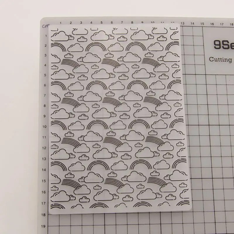 Пластиковая папка для тиснения шаблон DIY скрапбук фотоальбом открытка для украшения поделки облако