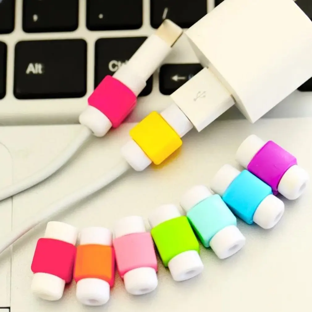 

High Quality USB Charge Cable Protector Data Cable Cord Protection Cover Winder For iphone 5 5s 6 6s 7 8 plus X