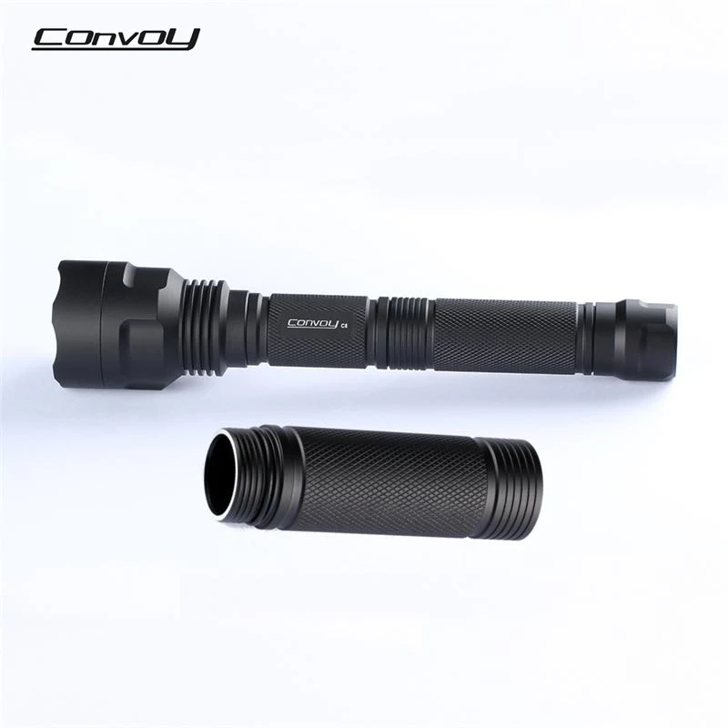DIY Convoy C8 УФ Фонарик удлинитель трубки для 1 шт. 18650 батарея фонарь Факел прожекторы