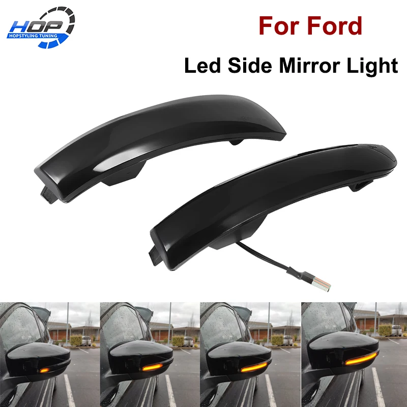 Светящийся светильник светодиодный с поворотным сигналом боковое крыло зеркало