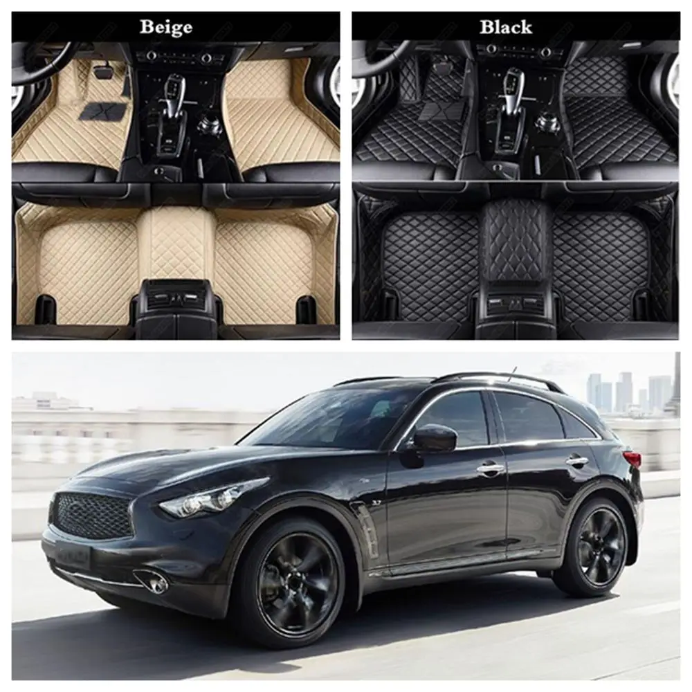 Оригинальные автомобильные коврики для INFINITI QX60 QX70 QX80 ESQ QX30 QX50 QX56 роскошные кожаные автомобильные коврики автомобильный коврик чехол